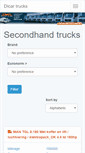 Mobile Screenshot of dicar-vrachtwagens.be